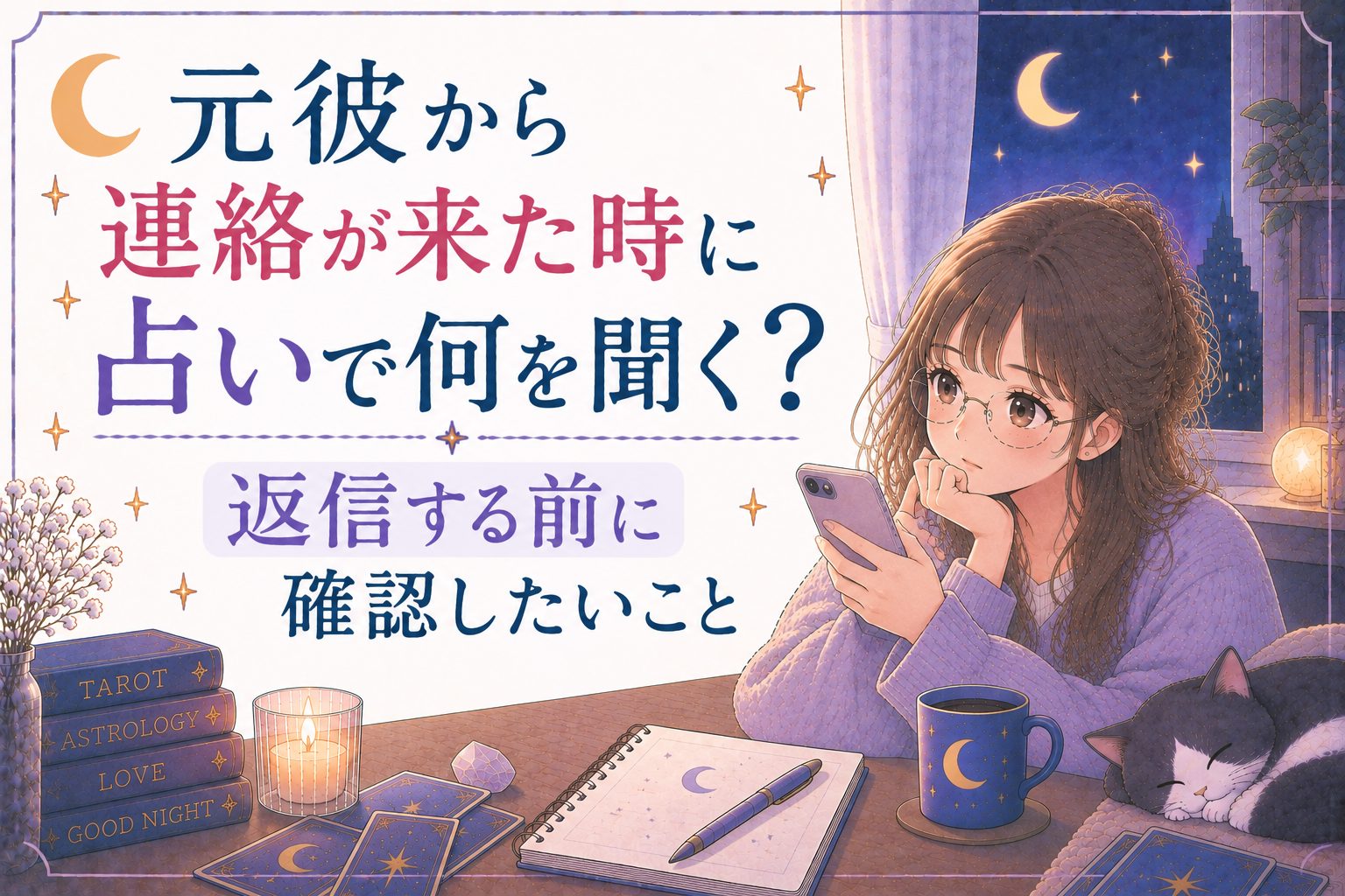元彼から連絡が来た時に占いで何を聞く？返信する前に確認したいこと