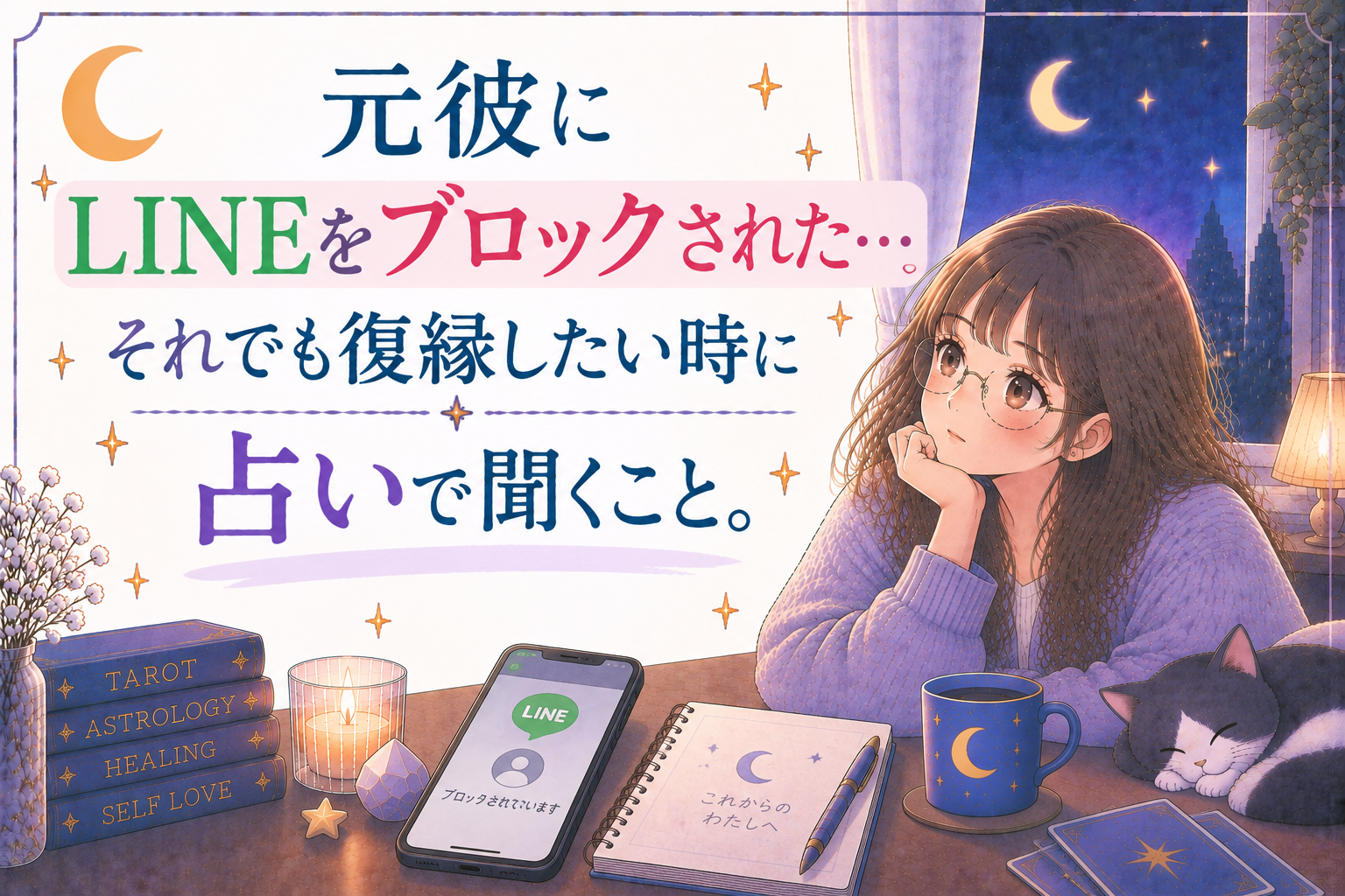 元彼にLINEをブロックされた…。それでも復縁したい時に占いで聞くこと。
