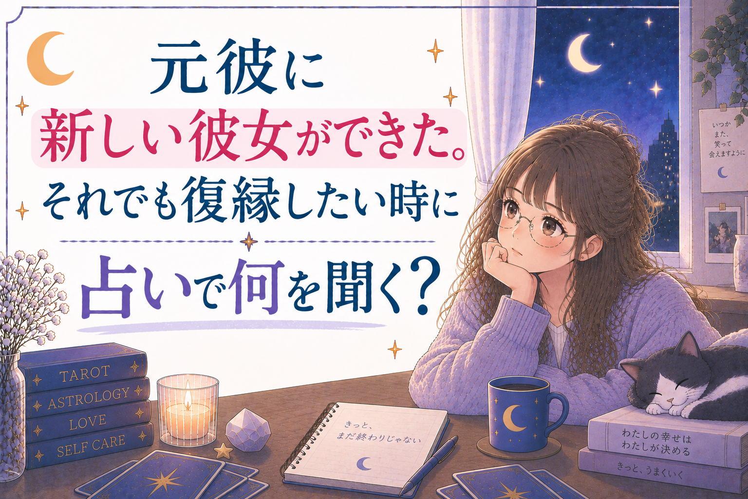 元彼に新しい彼女ができた。それでも復縁したい時に占いで何を聞く？