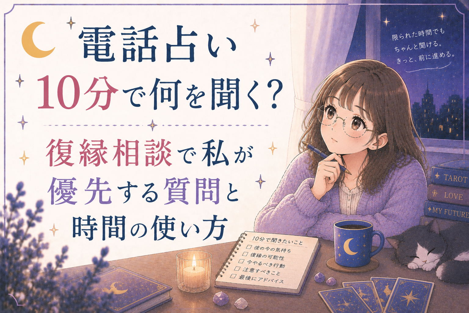 電話占い10分で何を聞く？復縁相談で私が優先する質問と時間の使い方
