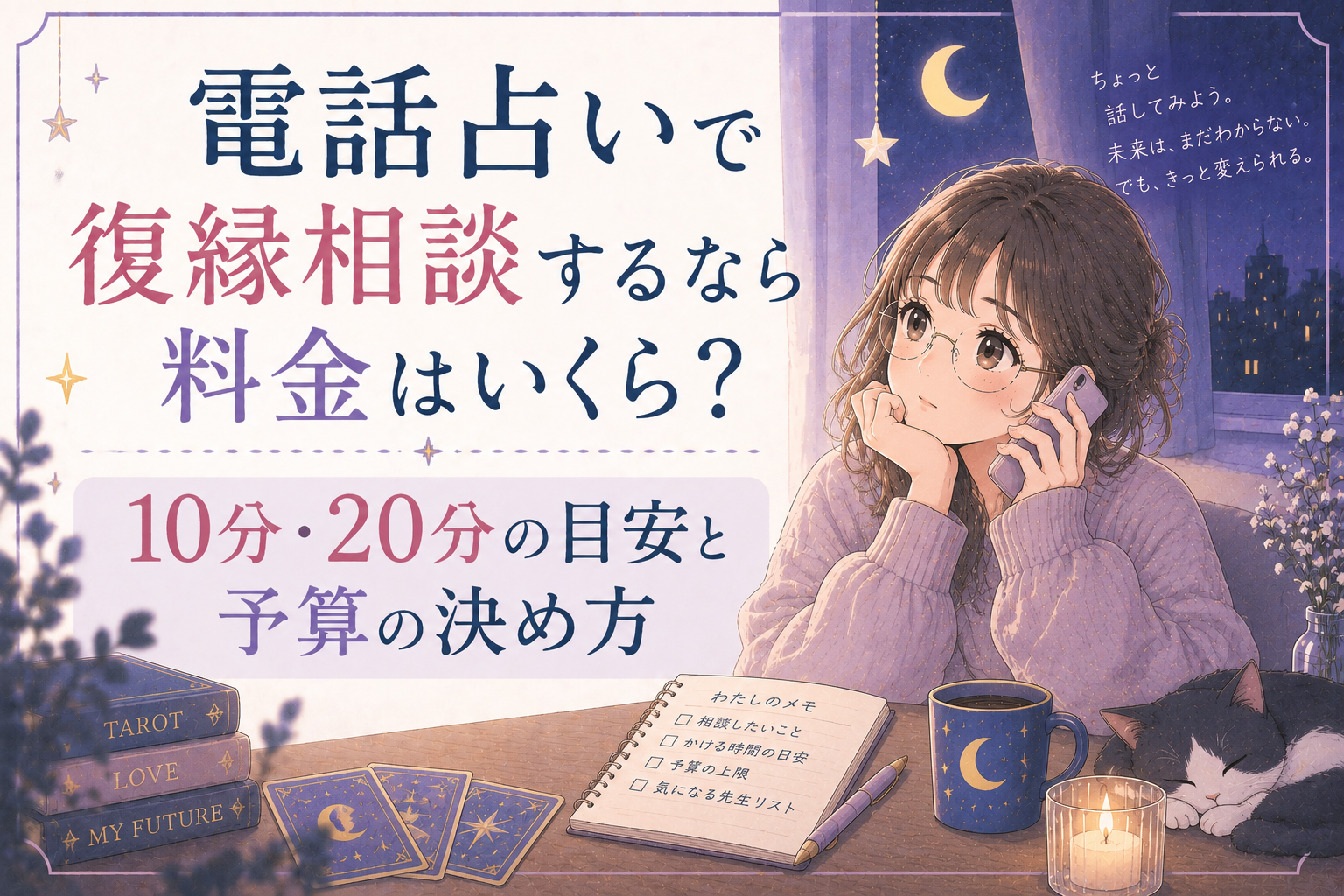 電話占いで復縁相談する時の値段