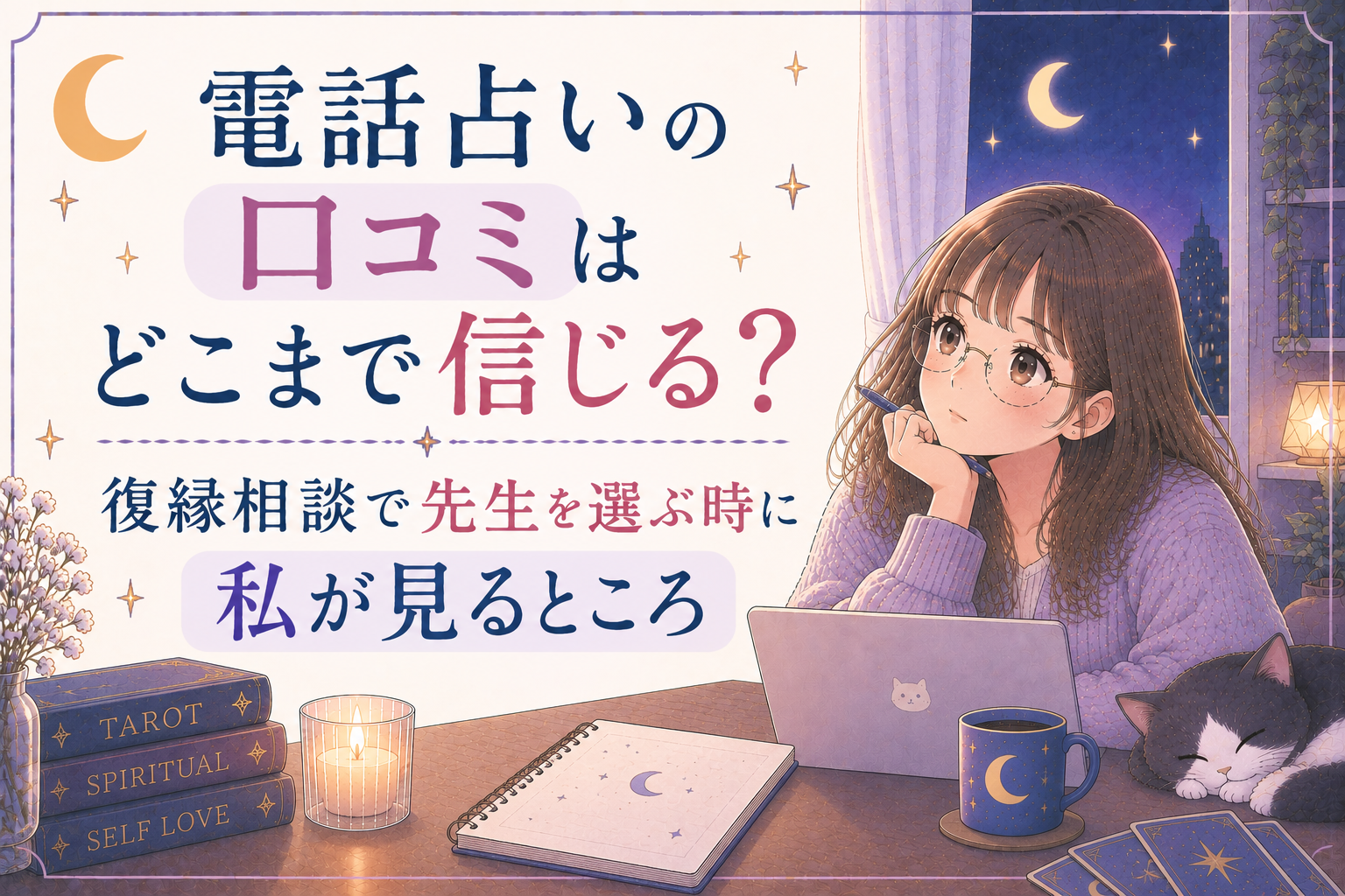 電話占いの口コミはどこまで信じる？復縁相談で先生を選ぶ時に私が見るところ